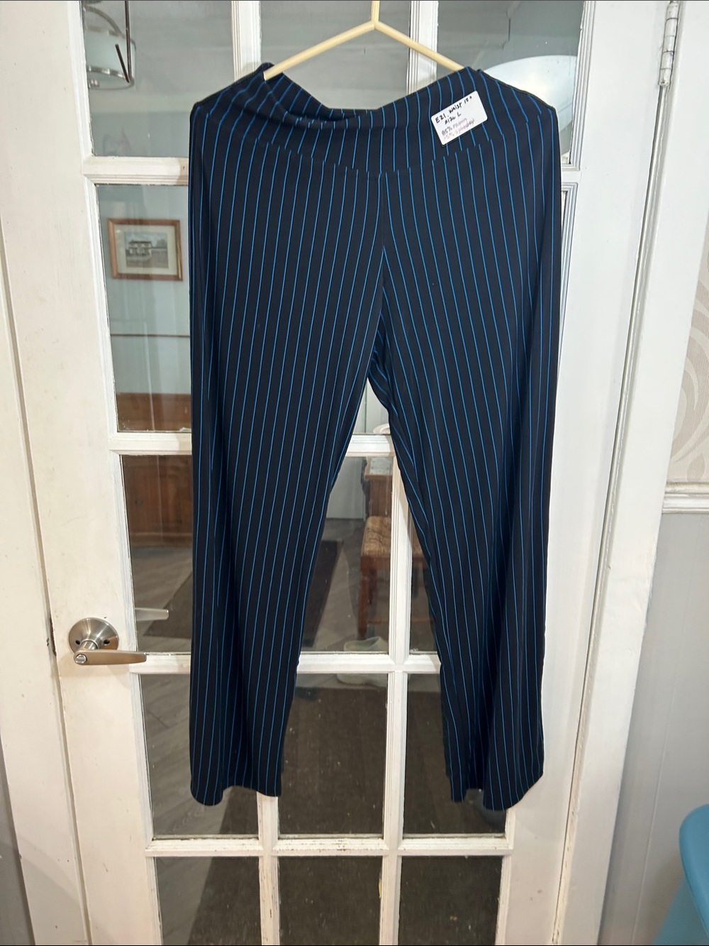 E21.   Navy Blue Pinstripe Dress Pants